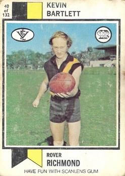 1974 Scanlens VFL #40 Kevin Bartlett Front